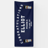 Banderoles École de pharmacie Pharmacy Pharmist Graduist Part (Vertical)