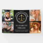 Banderoles Ecole Moderne de Droit Diplômé Photo Collage Banni (Horizontal)