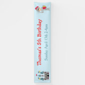 Banderoles Écoutez Ya Black Cheveux mignon Chevalier fête d'a (Vertical)