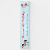 Banderoles Écoutez Ye Brunette Cute Chevalier Anniversaire (Vertical)