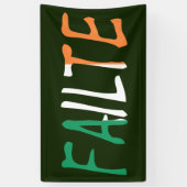 Banderoles Écrasement superposé sur le bnrcnt du drapeau irla (Vertical)