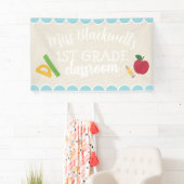 Banderoles Écrit à la main personnalisé Nom de l'enseignant S (En situation)