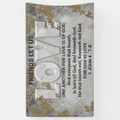 Banderoles Écriture d'amour (Vertical)