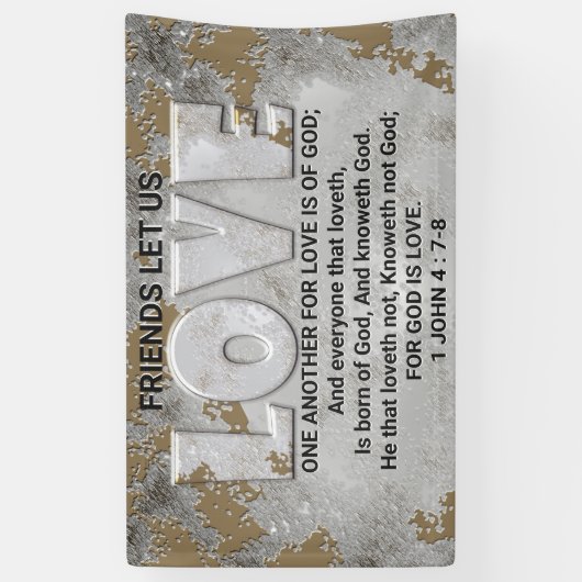 Banderoles Écriture d'amour (Vertical)