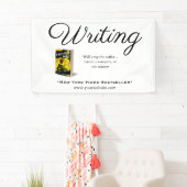 Banderoles Écriture + Devis + Image du livre + Marque (En situation)