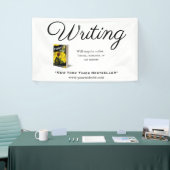 Banderoles Écriture + Devis + Image du livre + Marque (Salon professionnel)