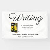 Banderoles Écriture + Devis + Image du livre + Marque (Horizontal)