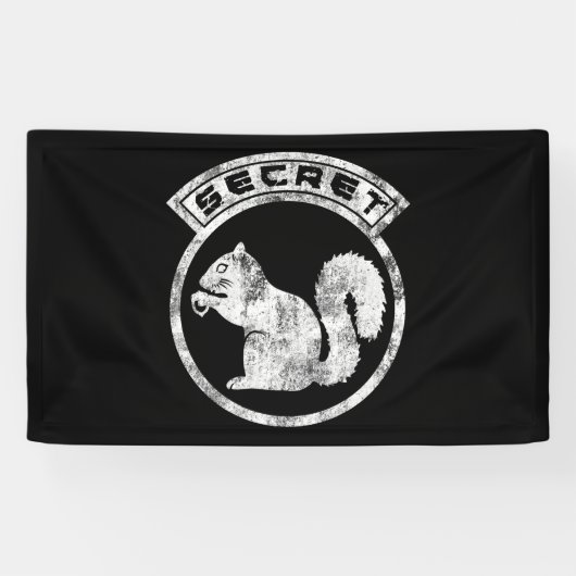 Banderoles Écureuil secret - Détaché - Type 2 (Horizontal)