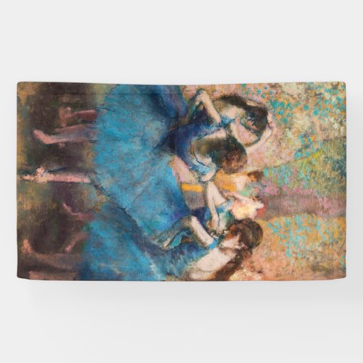 Banderoles Edgar Degas - Danseurs en bleu (Horizontal)