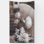 Banderoles Edgar Degas - Répétition de ballet sur scène (Vertical)