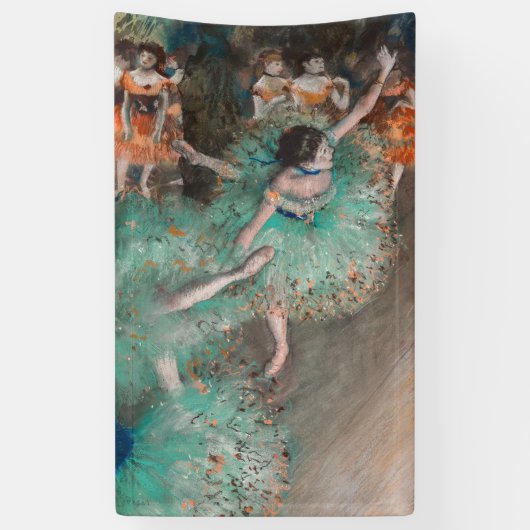 Banderoles Edgar Degas - Swaying Dancer / Danseuse en vert (Vertical)