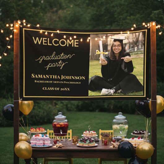 Banderoles EDITABLE Photo Graduation Banner