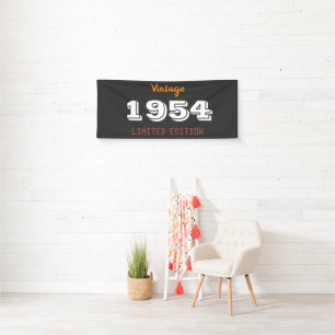 Banderoles Édition limitée 1954 Cadeau pour le 72e anniversai