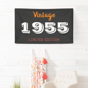 Banderoles Édition limitée 1955 Anniversaire des 70 ans Fête