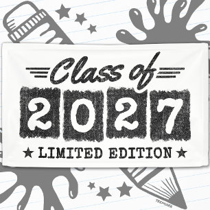 Banderoles Édition limitée de fin d'études Classe terminale 2