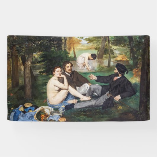Banderoles Edouard Manet - Déjeuner sur l'herbe (Horizontal)