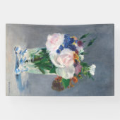 Banderoles Edouard Manet - Fleurs dans un Vase de Cristal (Horizontal)