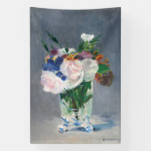 Banderoles Edouard Manet - Fleurs dans un Vase de Cristal (Verticale)