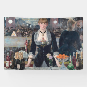 Banderoles Edouard Manet - Un bar aux Folies-Bergere