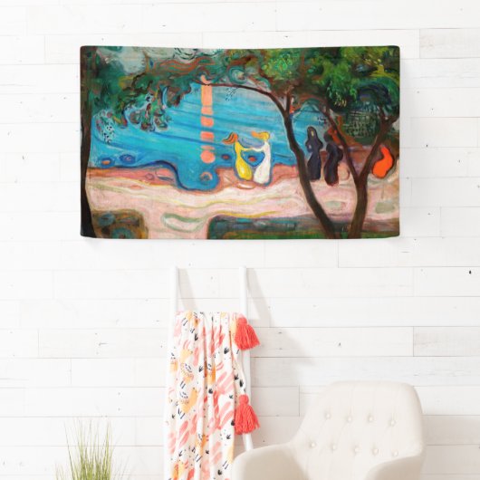 Banderoles Edvard Munch - Danse sur la plage (En situation)