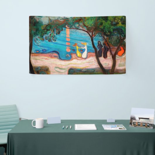 Banderoles Edvard Munch - Danse sur la plage (Salon professionnel)