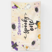 Banderoles Éffrayant Un Halloween 1er Anniversaire (Vertical)