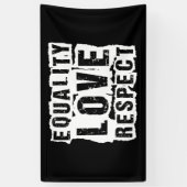 Banderoles Égalité Amour et respect Mois de la fierté (Vertical)