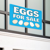 Banderoles Eggs For Sale Banner (Bâtiment extérieur)