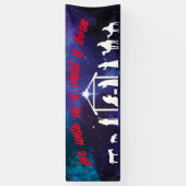 Banderoles Église chrétienne Bébé Jésus Nativité de Noël (Vertical)