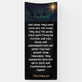 Banderoles Église de Noël des trois étoiles de la Sagesse (Vertical)