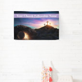 Banderoles Eglise de Pâques à trois croix (Insitu)