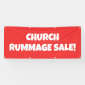 Banderoles Eglise Rummage Vente ! Bonnet lumineux (Horizontal)