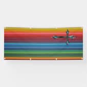 Banderoles église vierge en plâtre de la croix bleue (Horizontal)