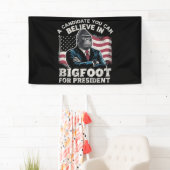 Banderoles Election 2024 Funny Vote Sasquatch USA (En situation)