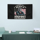 Banderoles Election 2024 Funny Vote Sasquatch USA (Salon professionnel)