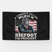 Élection 2024 Vote Drôle Sasquatch USA