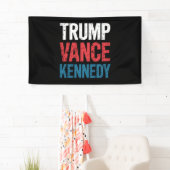 Banderoles Élection de Trump Vance Kennedy 2024 (En situation)