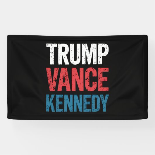 Banderoles Élection de Trump Vance Kennedy 2024 (Horizontal)