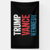 Banderoles Élection de Trump Vance Kennedy 2024 (Vertical)