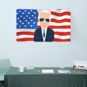 Banderoles Élection du drapeau américain Joe Biden 2024 (Salon professionnel)