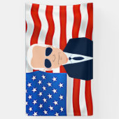 Banderoles Élection du drapeau américain Joe Biden 2024 (Vertical)