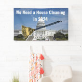 Banderoles Élection pour le nettoyage de la maison 2024 (En situation)