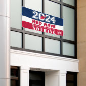 Banderoles Election présidentielle 2024 RED WAVE (Bâtiment extérieur)