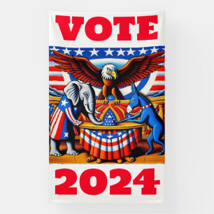 Banderoles Élection présidentielle de 2024