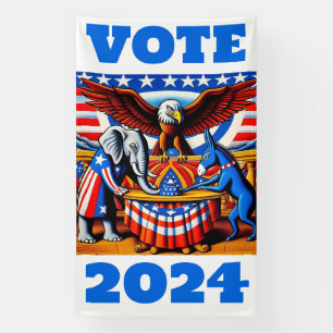 Banderoles Élection présidentielle de 2024
