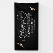 Banderoles Élégant 30e anniversaire de Mariage perle (4'x8') (Verticale)