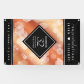 Banderoles Élégant 32ème anniversaire de Mariage de bronze (Horizontal)