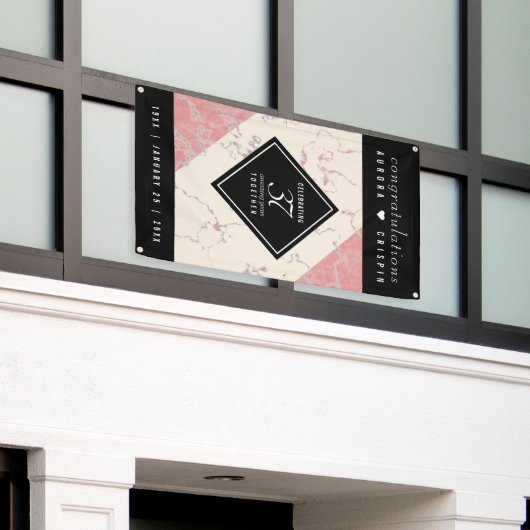 Banderoles Élégant 37e anniversaire du Mariage Alabaster (Bâtiment extérieur)