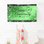 Banderoles Élégant 38e anniversaire du Mariage Emeraude (En situation)