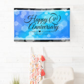 Banderoles Élégant 41ème anniversaire Mariage de Topaz Bleu (En situation)